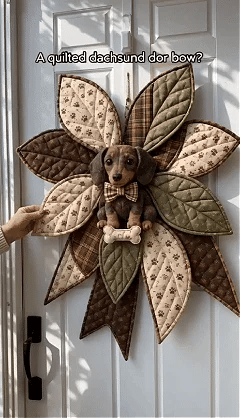 โณ Last Day 50% OFF โ ๐ DIY Oversized Quilted Bow Sewing Kit โ Create A 3D Handmade Door Decor