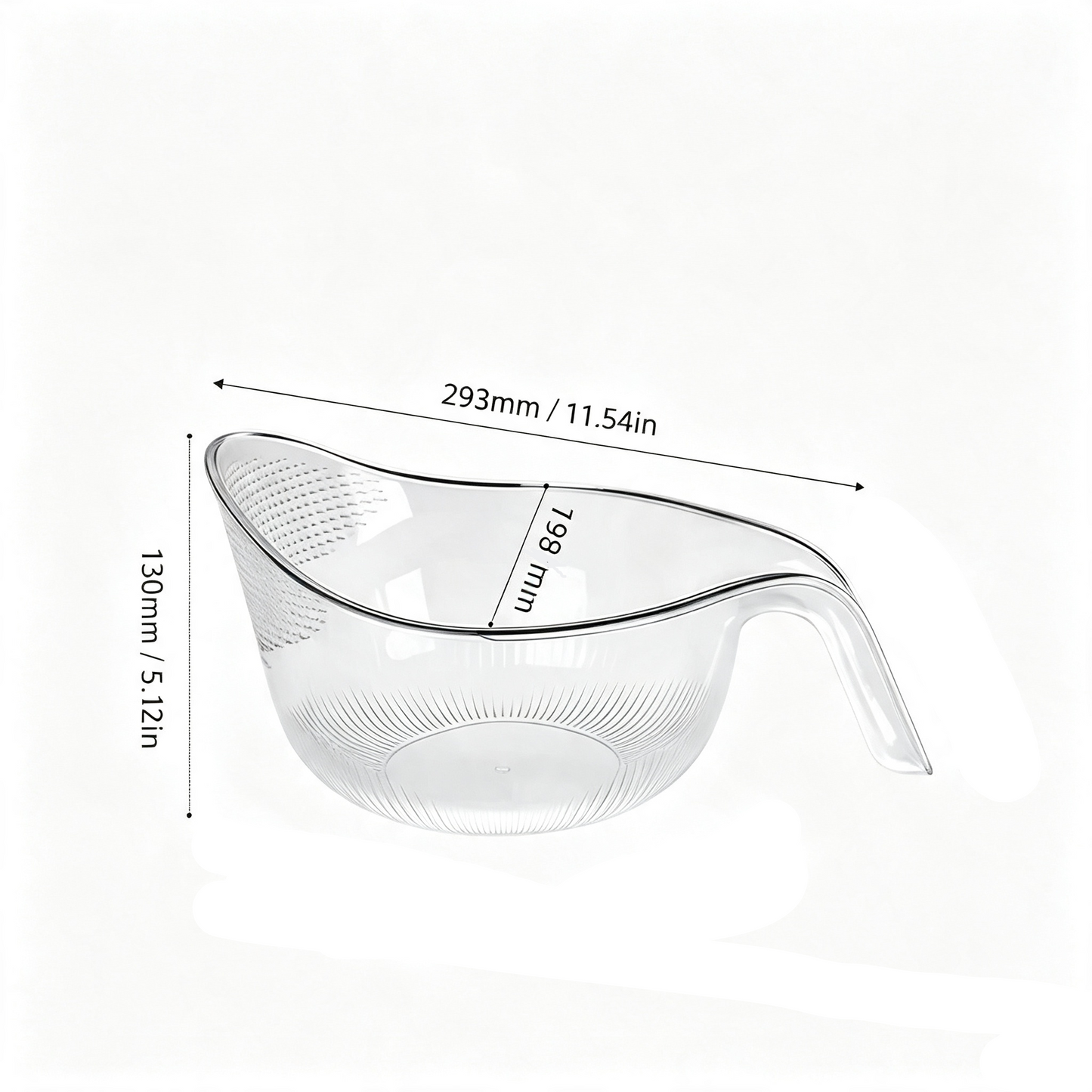 🔥 HOT SALE – 🍚Aesthetic Rice Strainer with Handle | Multifunctional Kitchen Colander