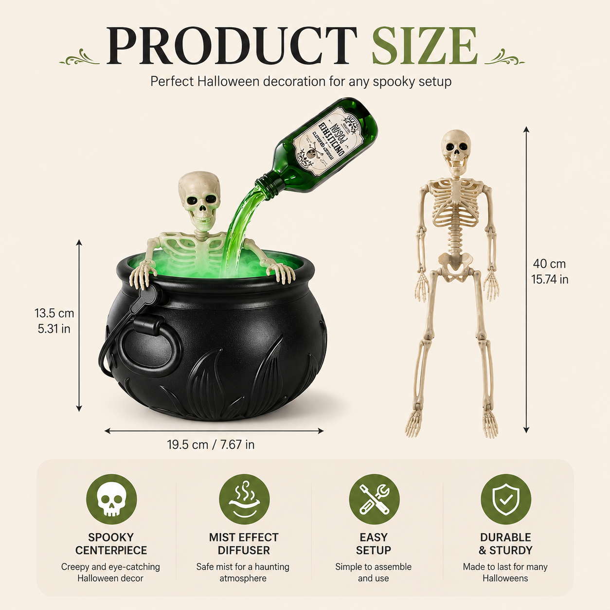 💥New Arrival | Skeleton Potion Witches Cauldrons