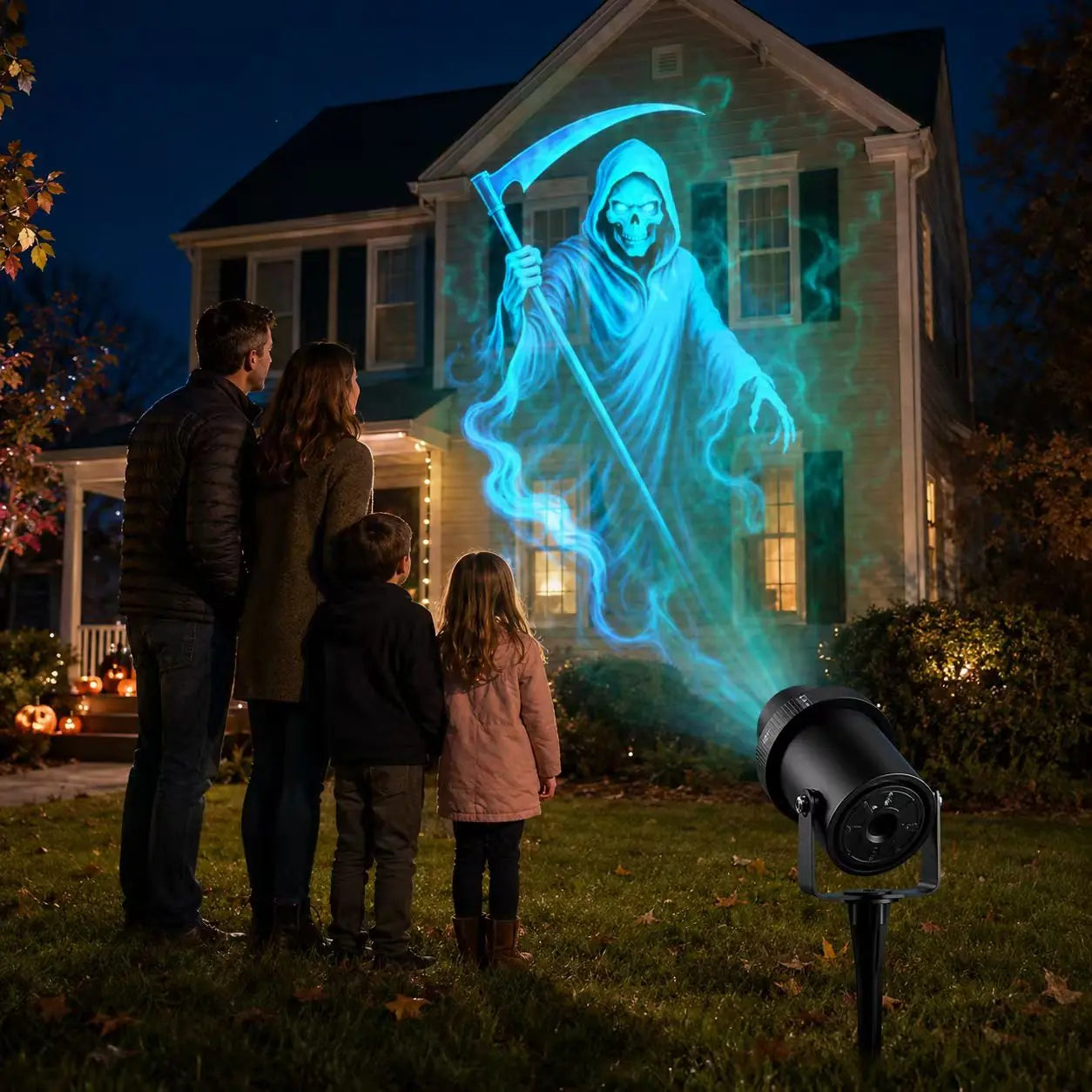 🎃 50% OFF Today – 32FT HD Halloween Projector with 10 Spooky Scenes, Remote & Timer