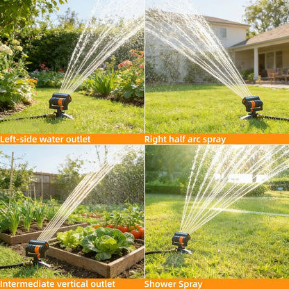 Adjustable Oscillating Sprinkler Wide Coverage