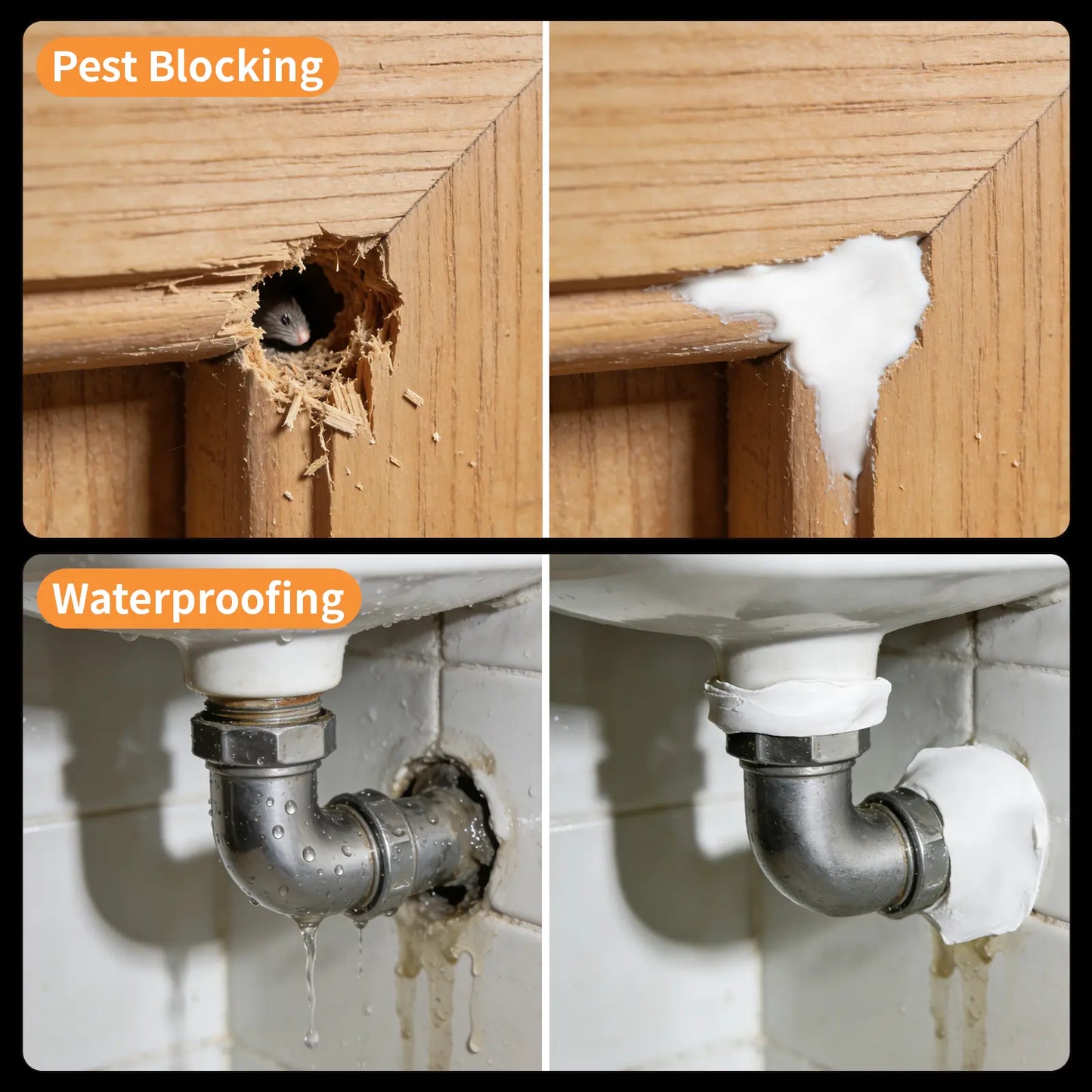 🛠️ Pipe & Wall Repair Putty | Waterproof Sealant Clay