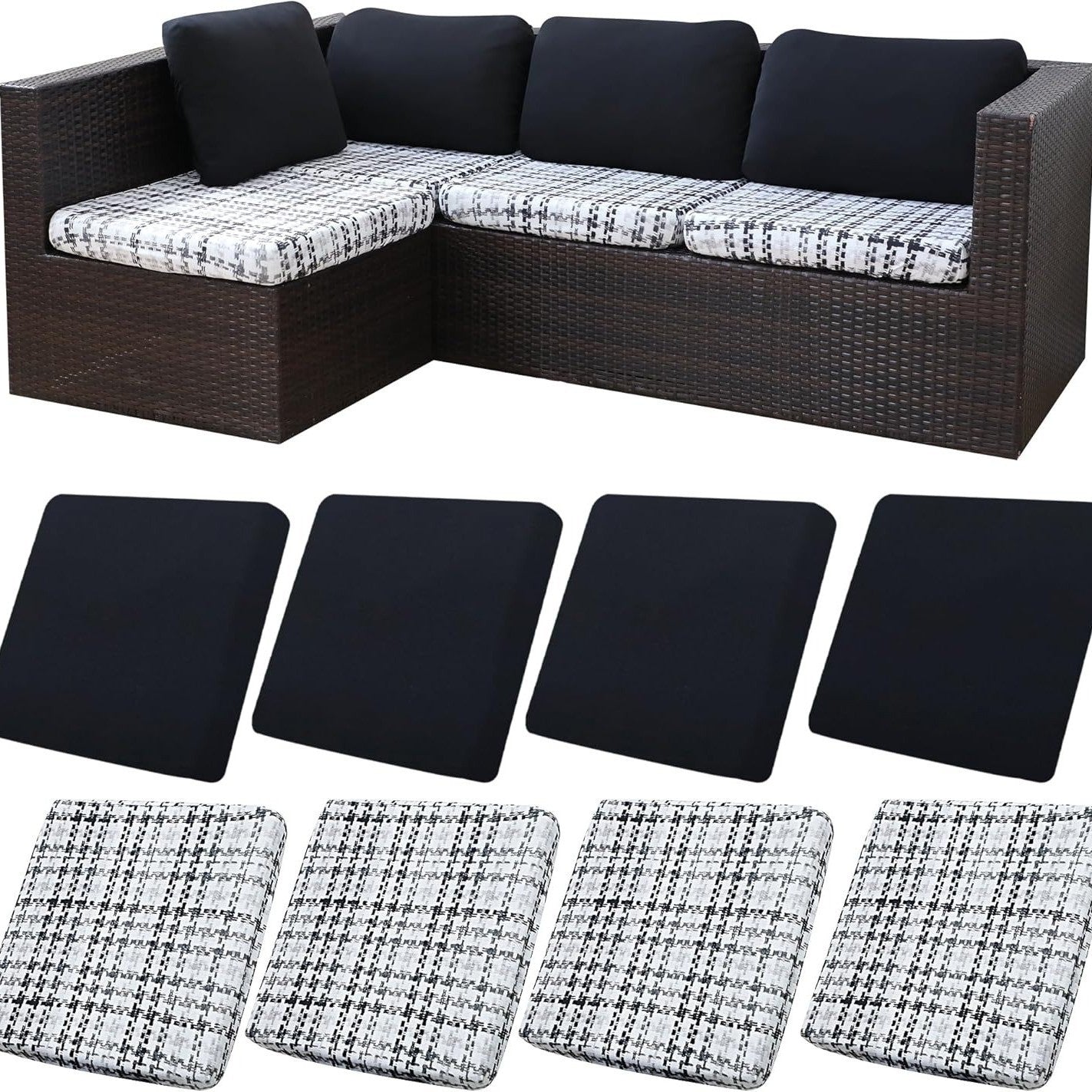 🪑 Stretch Sofa Cushion Covers — Only $9.99 Per Cover