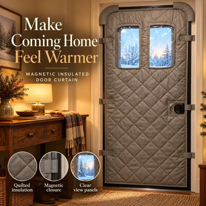 🏠❄️ Magnetic Thermal Door Curtain | Keep the Cold Out & Warmth In! 🧲🔥