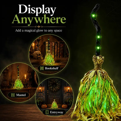 🧙‍♀️Buy 2 Get 20% OFF🧹Animated Moving Witch Broom with Light & Sound