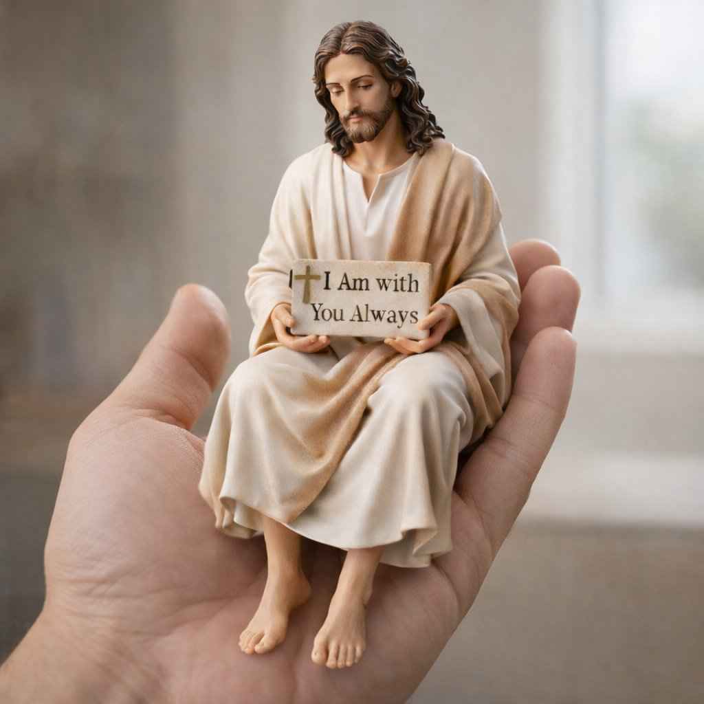 🔥Hot Sale 50% OFF -✨Handcrafted Jesus Figurine✝️Serene Desk Companion🙏