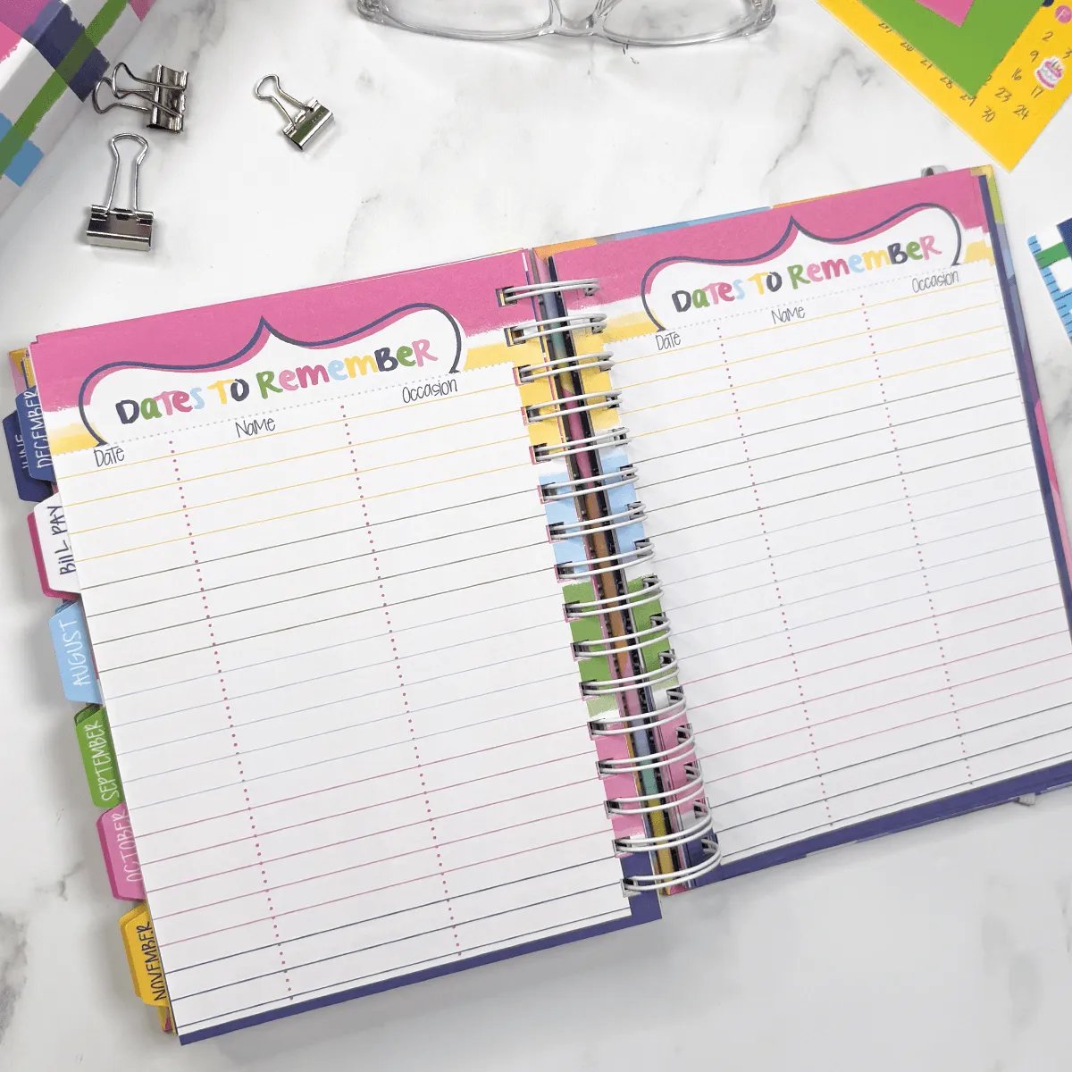 📅✨ 2027–2028 Reminder Binder – 24-Month All-in-One Life Planner