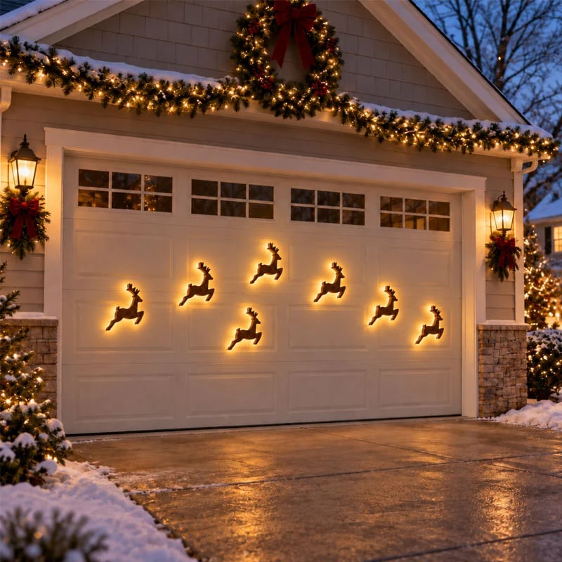 🎄Christmas Sale 49% Off -🦌 LED Reindeer Wall Decorations - Festive Christmas Lighting🎅