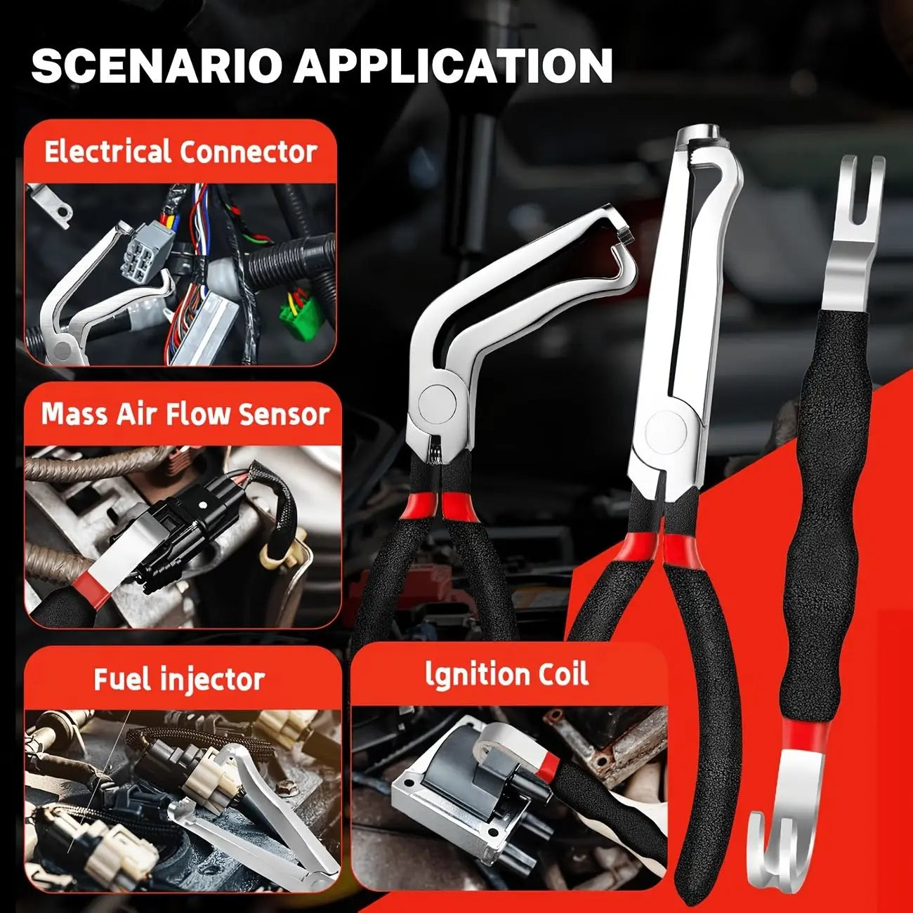 🔥5PCS Automotive Electrical Disconnect Pliers Tool Set