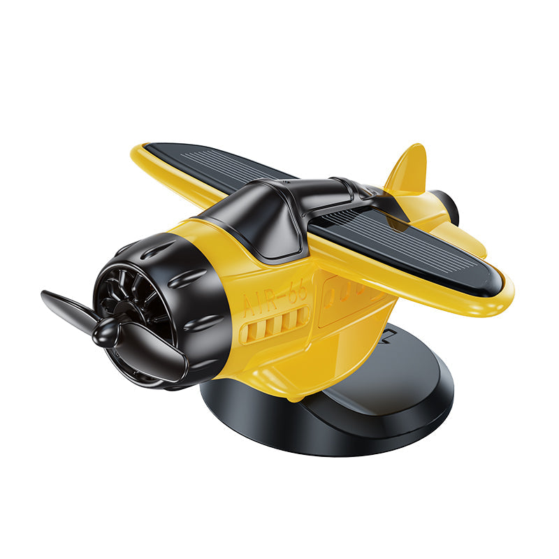 🔥Solar powered airplane shaped car ornaments