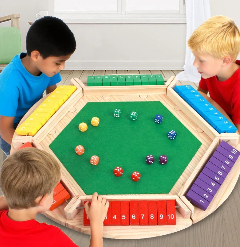 🔥Only 10 Sets Left!🕹️SHUT THE BOX-WOODEN DICE BOARD GAME