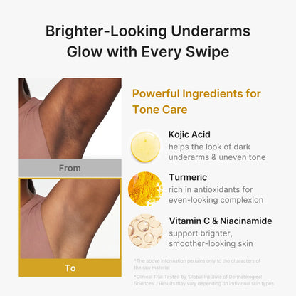 Vanilla & Pistachio Deodorant – 24H Odor Protection, Aluminum-Free, Brightens & Smooths Underarms with Kojic Acid & Turmeric