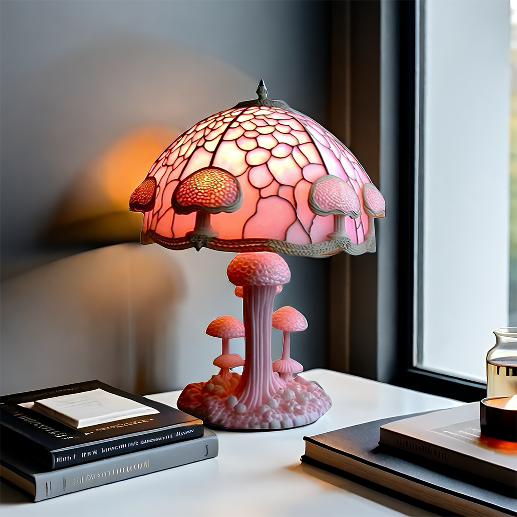 🍄 Tiffany-Style Mushroom Lamp ✨ Transform Any Space with Magical Glow