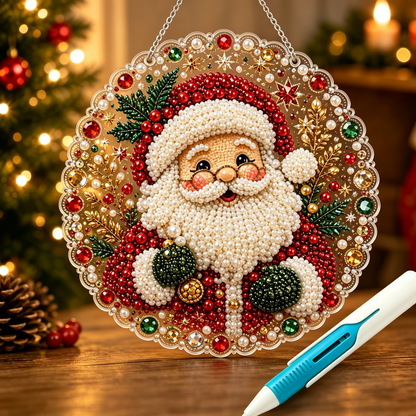 🎄 LIMITED TIME！！ 49% OFF – ✨ 🎄 Christmas Pearl Diamond Art Ornament Kit – DIY Handmade Holiday Hanging Decor 🎅💎