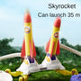 🚀 Light-Up Stomp Rocket Launcher Toy – Outdoor Flying Fun for Kids ✨