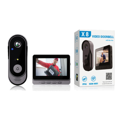 【24h Monitoring】GuardianShield Military-Grade AI Voice-Changer Doorbell - Lifetime Subscription-Free Cloud Storage 🛡️
