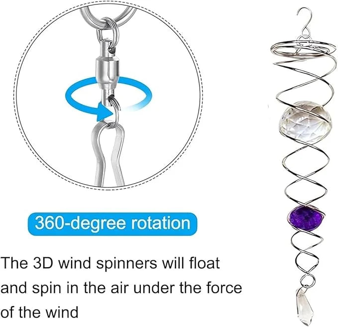 🔥 Last Day Sale Price |✨ Sacred Journey Spiral Crystal (12 inches Length)