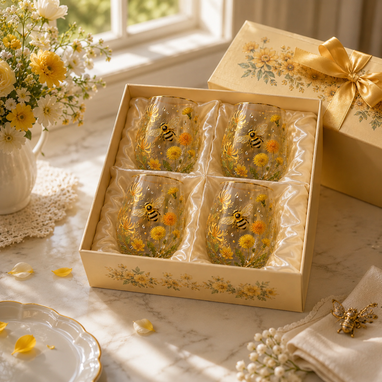 🔥LAST DAY 50% OFF - 🌸🌿 Limited Edition 2026 Garden Morning Bliss Glass Tea Cup☀️☕