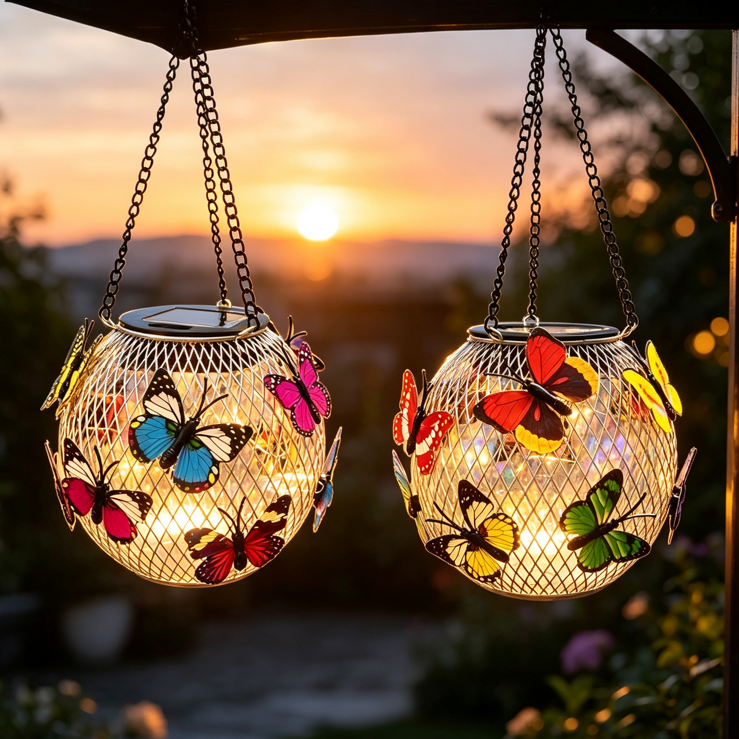 ⏳LAST DAY SALE 50% OFF !!📢Solar Pendant Lamp Art Of Iron