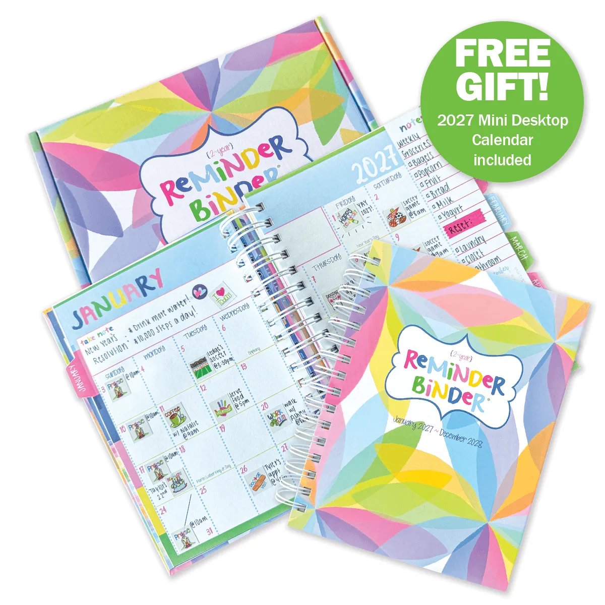 📅✨ 2027–2028 Reminder Binder – 24-Month All-in-One Life Planner