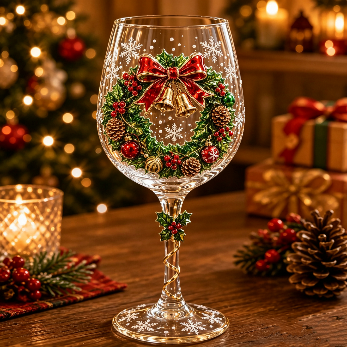 🎄🎁Christmas 3D Wine Glass Collection Gift Box Set