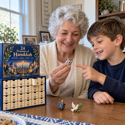 🔥Buy 2 Get 20% OFF🔥24 Treasures of Hanukkah – Traditions, Symbols & Light Countdown Calendar