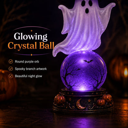 🎃Early Purchase - 50% OFF Now👻Halloween Raven Crystal Ball Lighted Decor