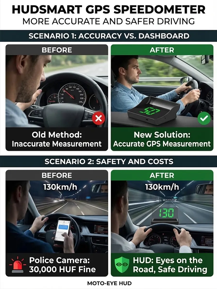⚡Hot Sales 51% OFF🔥Head-Up Display (HUD) Car GPS Digital Speedometer