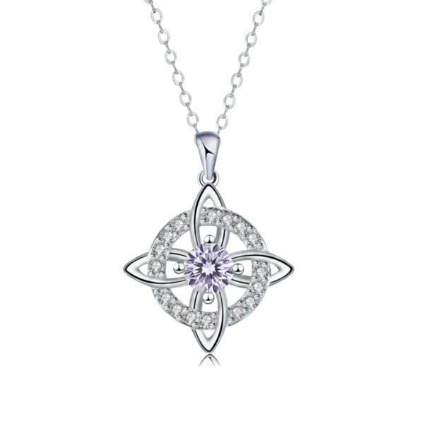 Mystical Birthstone Witches Knot Necklace – Natural Crystal 🔮💞Protect Your Loved Ones