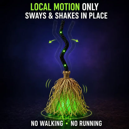 🧙‍♀️Buy 2 Get 20% OFF🧹Animated Moving Witch Broom with Light & Sound