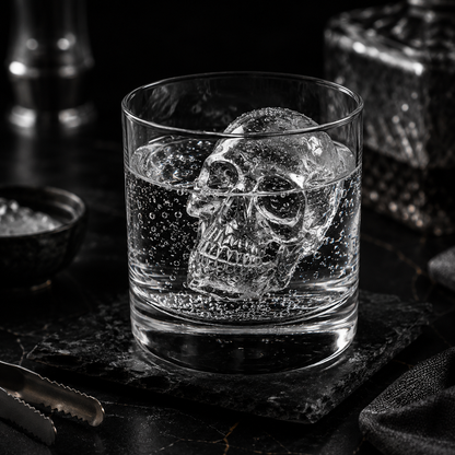 🥳2026 HOT SALE💀🧊 50% OFF! DIY Silicone Skull Ice Cube Tray – Giant slow-melt skull for whiskey, cocktails & more✨