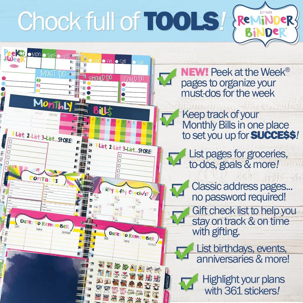 📅✨ 2027–2028 Reminder Binder – 24-Month All-in-One Life Planner