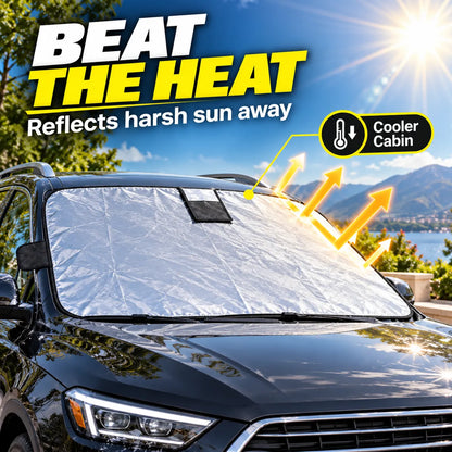 Reversible All-Weather Windshield Cover – Snow, Ice & Sun Protection