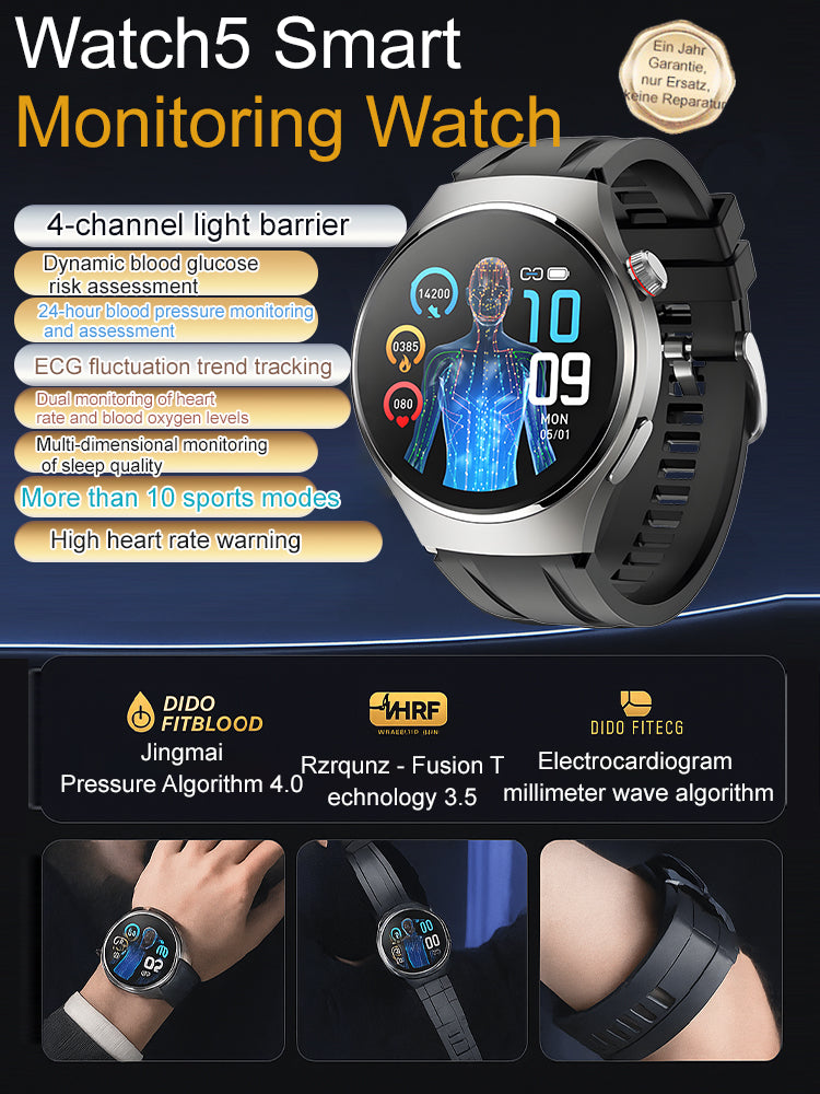 【🔥50% Off】❤️ Flagship Smartwatch for Health Protection, 24/7 Health Data Center🥰