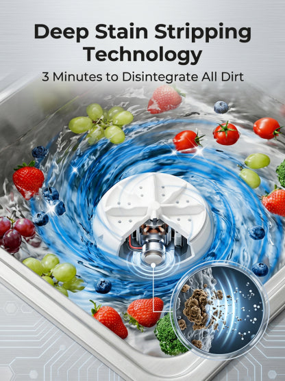 Ultrasonic Fruit Cleaner | Remove 99.9% Pesticides | Bio Tech Purifier | Silent Wash
