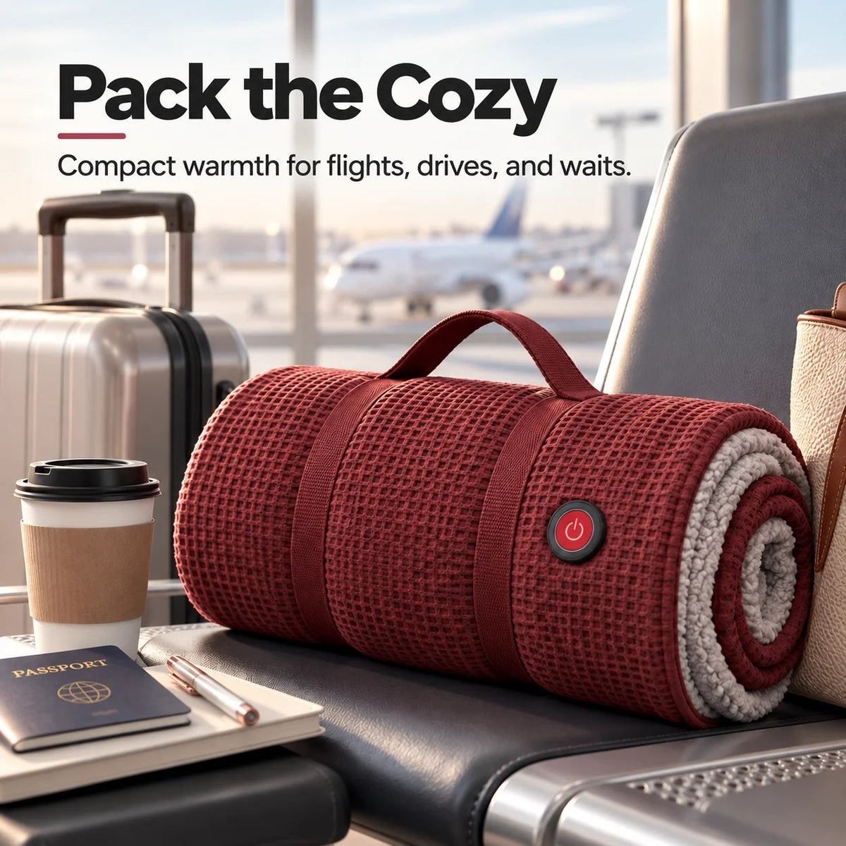 🔥 🔥Wearable Heated Blanket Shawl – Cozy Hands-Free Warmth🔥