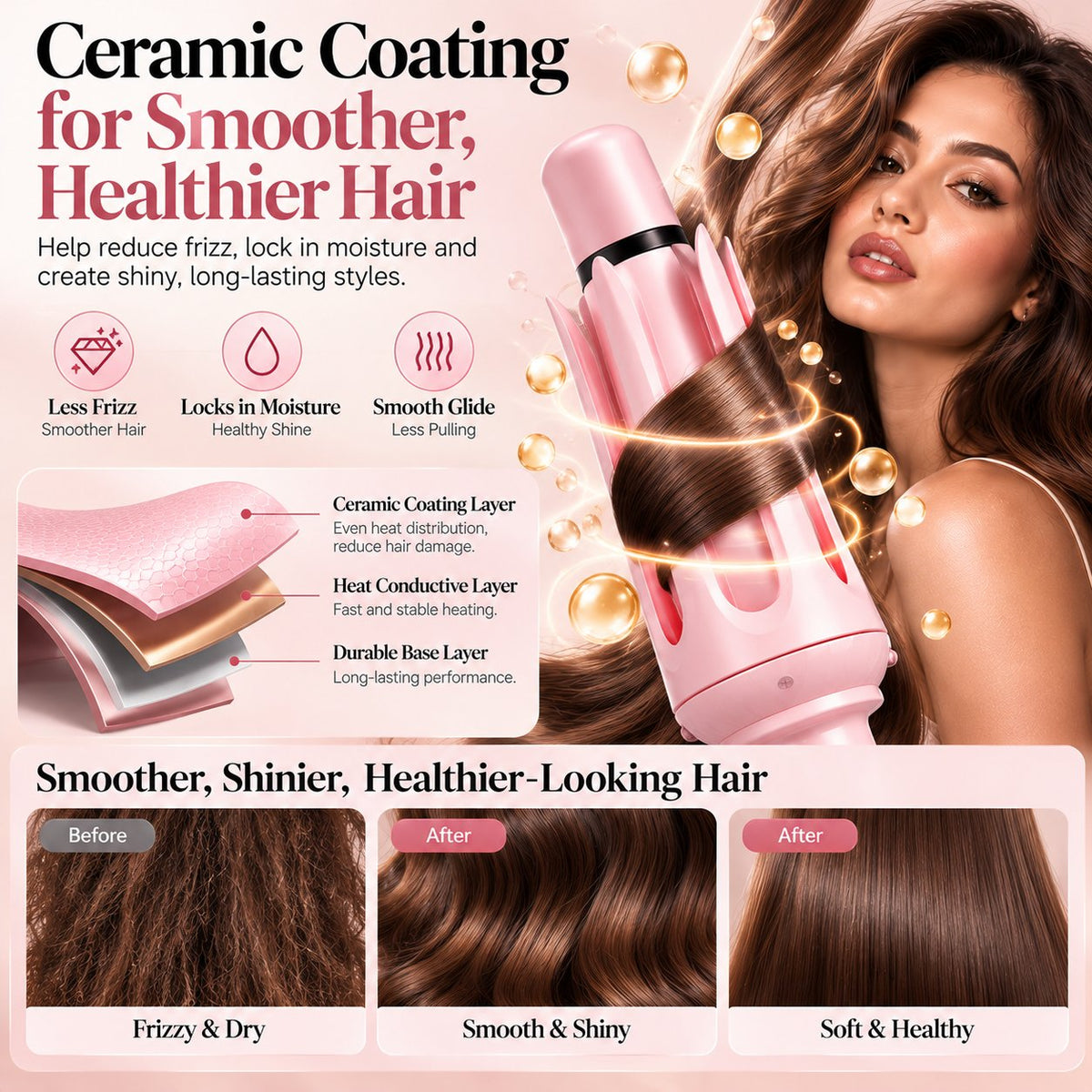 🎀 5-in-1 Hair Styler for Curls, Waves & More
