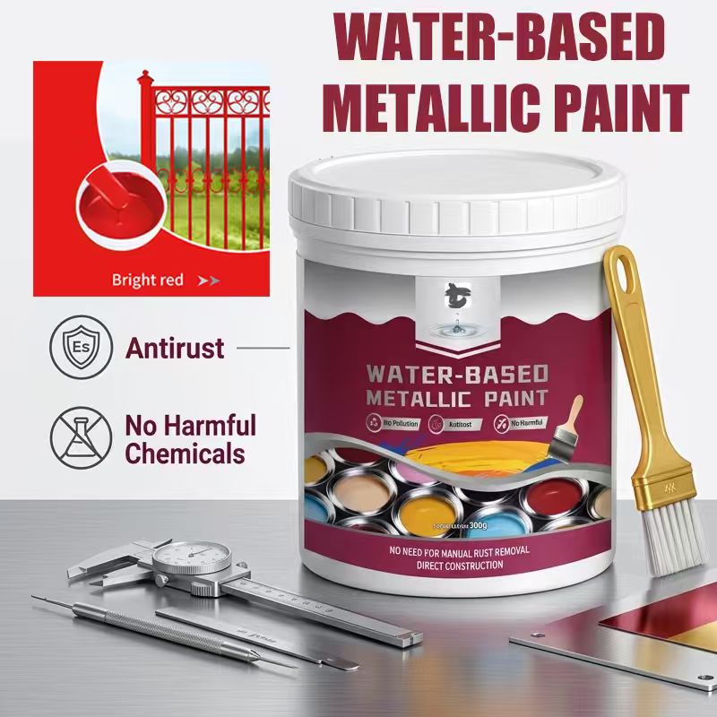 🔥Today 50% OFF⏰Rust Converter Metallic Paint – One coat stops rust, no sanding, no fumes.