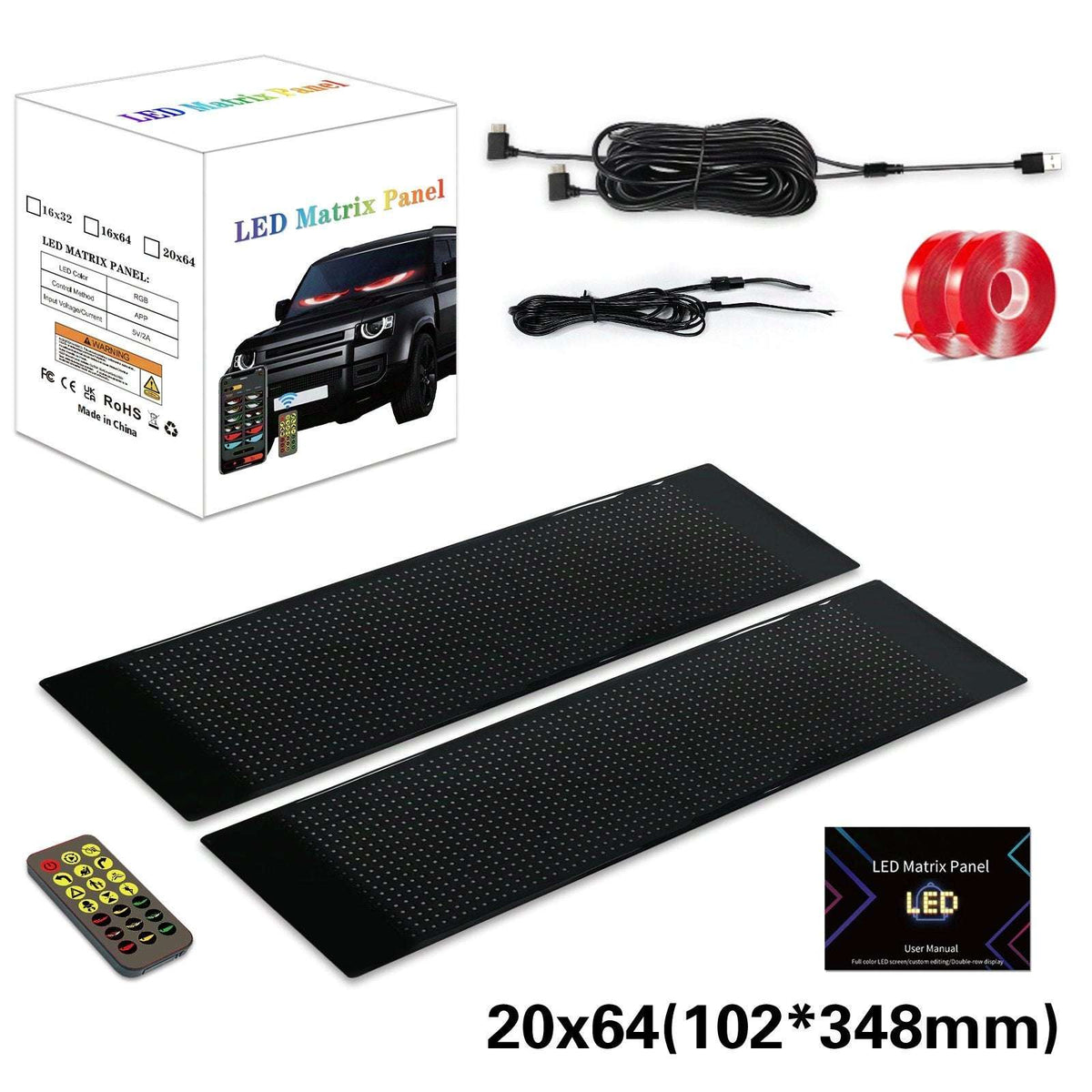 🔥Flash Sale✨DIY Car Dynamic LED Smart Colorful Eye Lamp Soft Screen