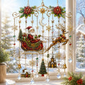 🔥Limited Time Offer: 🎄 Handmade Christmas Stained Glass Window Hanging – Holiday Suncatcher Decor