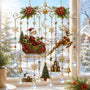🔥Limited Time Offer: 🎄 Handmade Christmas Stained Glass Window Hanging – Holiday Suncatcher Decor