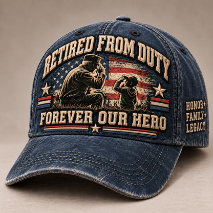 🇺🇸 Forever Our Hero™ – Veteran & Grandpa Tribute Cap | 2 Meaningful Designs 🧢