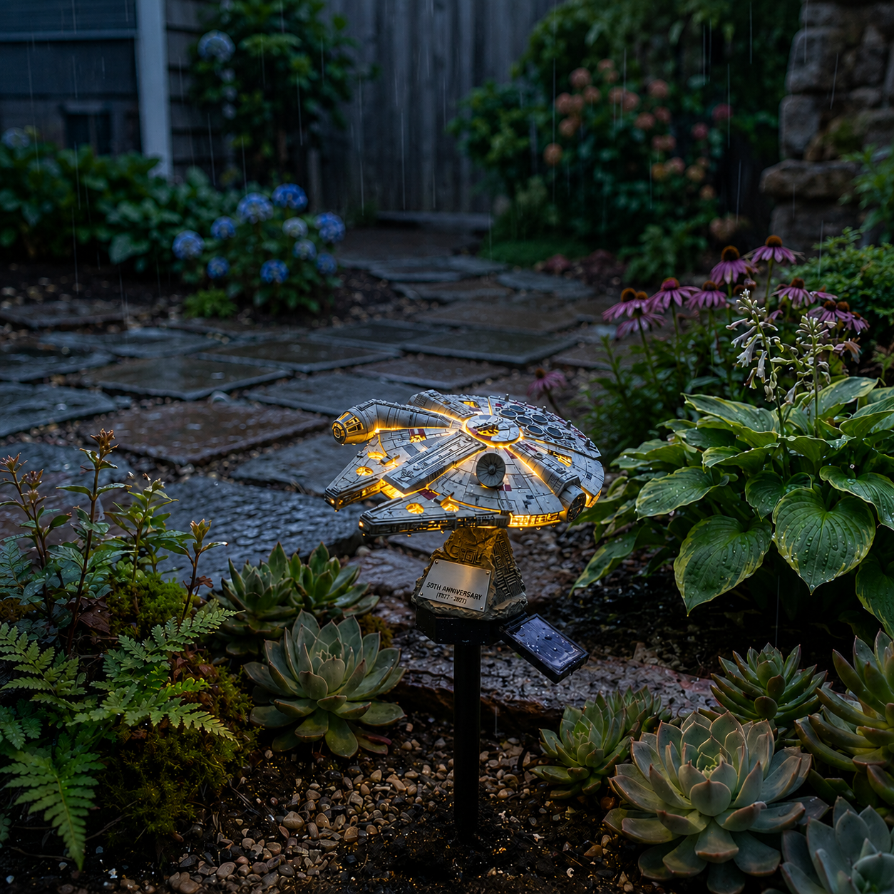 🌌ONLY TODAY—55% OFF🔥 Now Only 50% of the Original Price| Sci-Fi Starship Solar Garden Light
