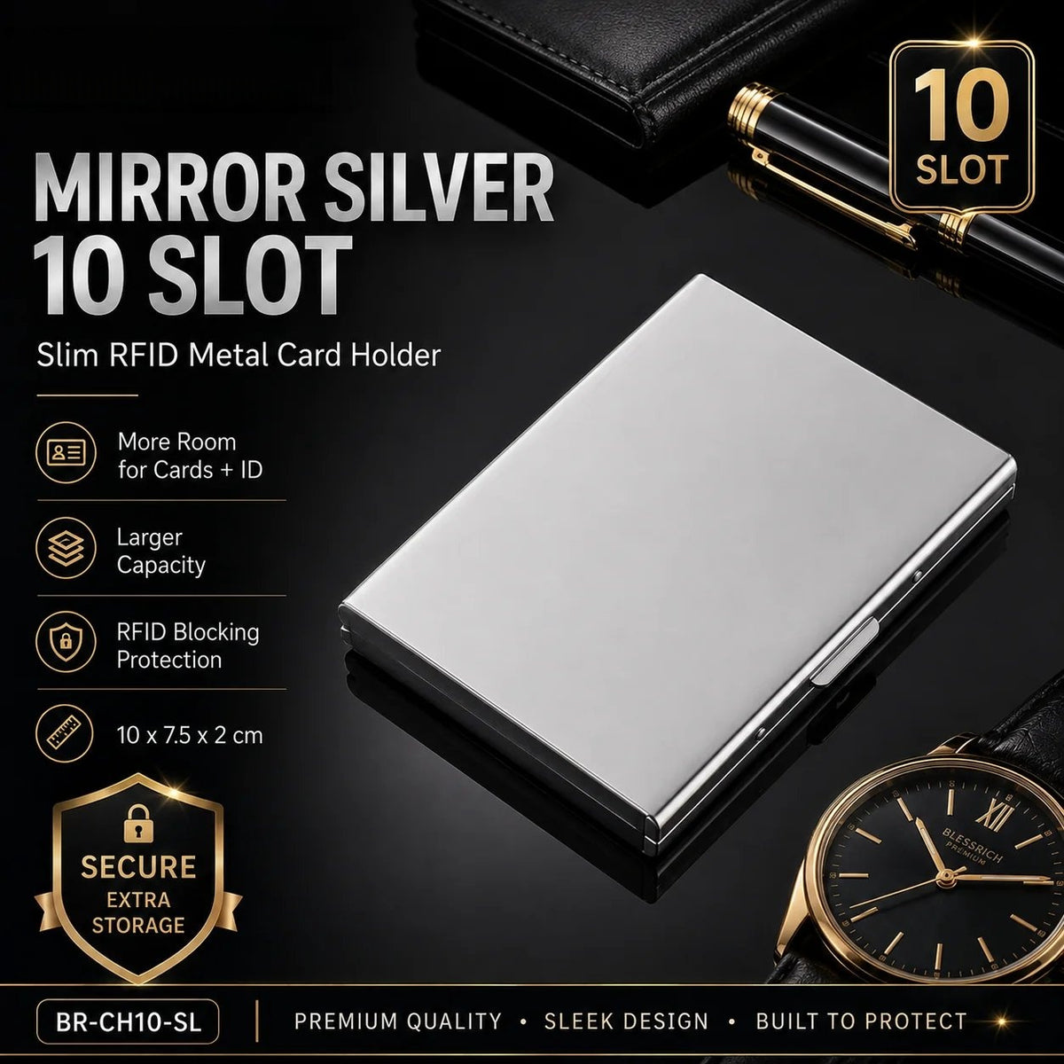 RFID Blocking Metal Card Holder