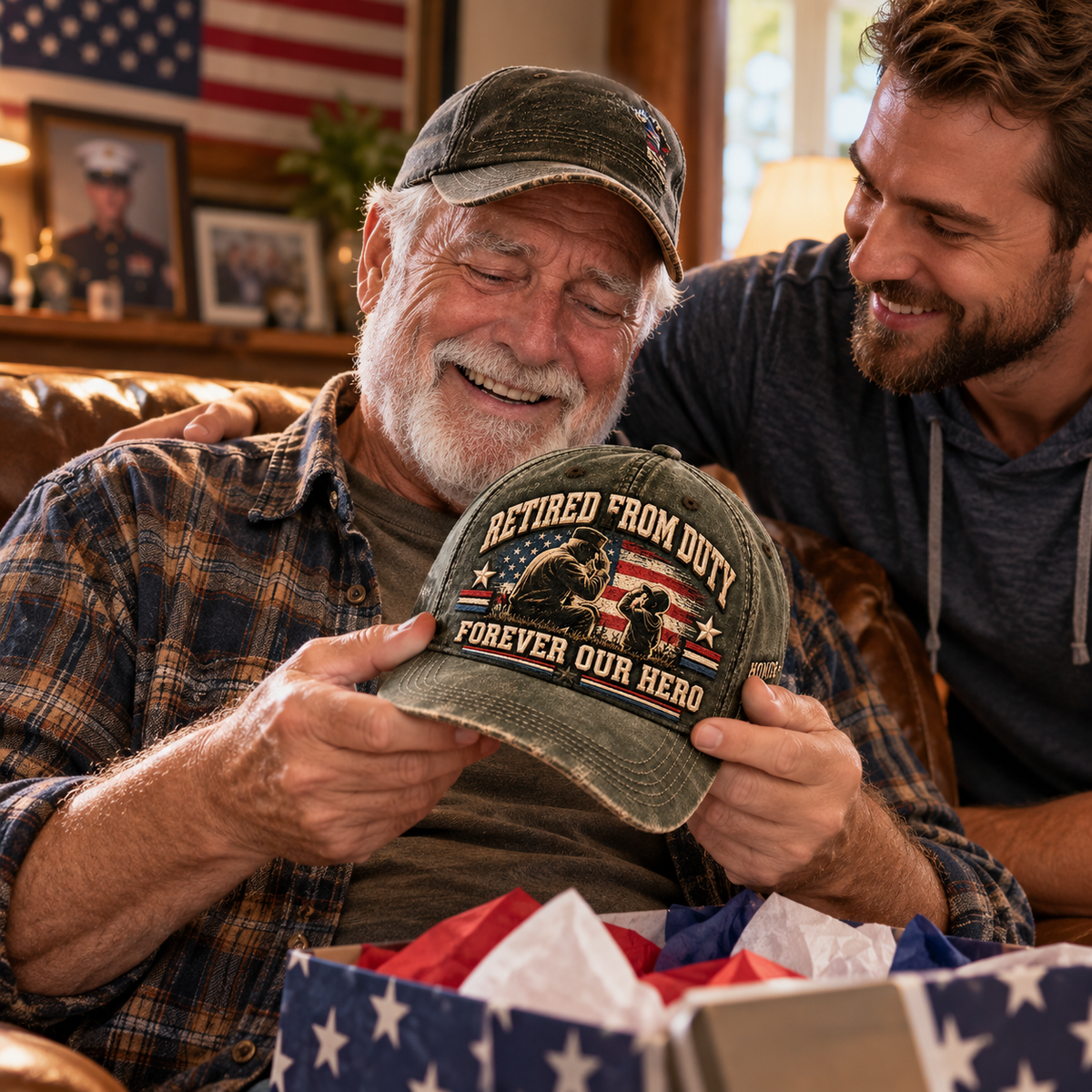 🇺🇸 Forever Our Hero™ – Veteran & Grandpa Tribute Cap | 2 Meaningful Designs 🧢