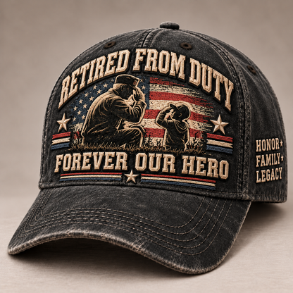 🇺🇸 Forever Our Hero™ – Veteran & Grandpa Tribute Cap | 2 Meaningful Designs 🧢