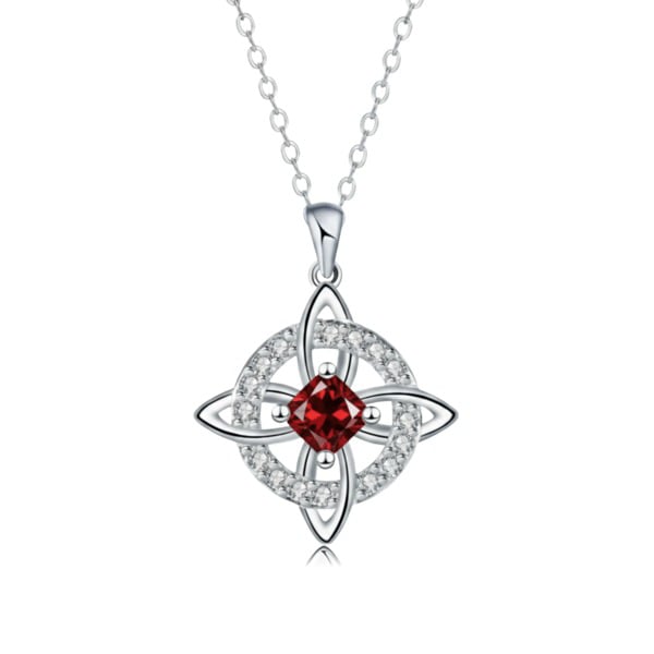 Mystical Birthstone Witches Knot Necklace – Natural Crystal 🔮💞Protect Your Loved Ones