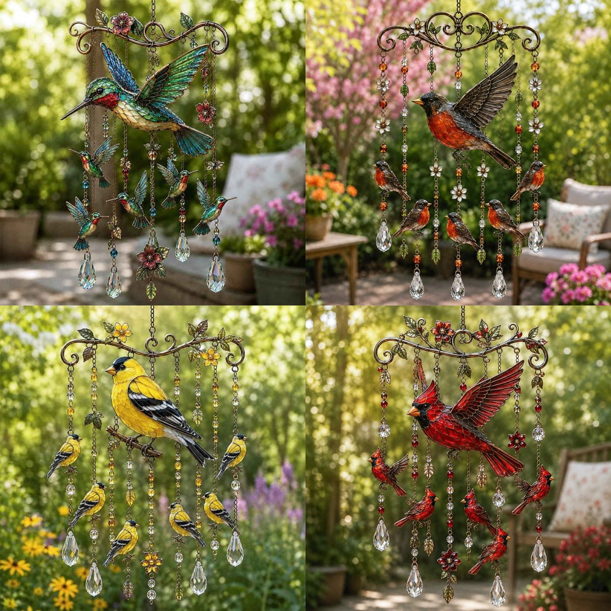 🐦🐦🎐Last Day 49% OFF - 🐦🎐Graceful Hummingbird Wind Chime