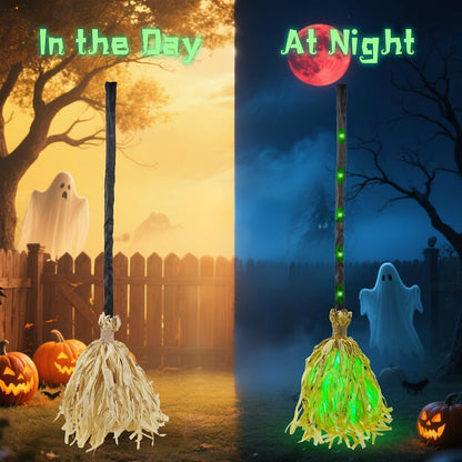 🧙‍♀️Buy 2 Get 20% OFF🧹Animated Moving Witch Broom with Light & Sound