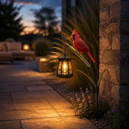 🔥Hot Sale 58% OFF🐦 Cardinal Solar Light—A Beautiful Garden Light That Feels Full of Life